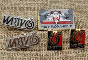 VTG WRTV ABC Indianapolis Target Indy 500 Hat Lapel 5 Pin lot employee pins rare - Picture 1 of 13