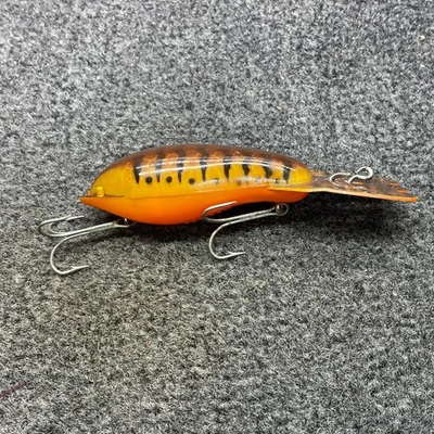 Arbogast Super Mud Bug Serie 27 Vintage Crankbait 7/8oz 4" - Barra Negro Hueso 771 Foto 1 de 4
