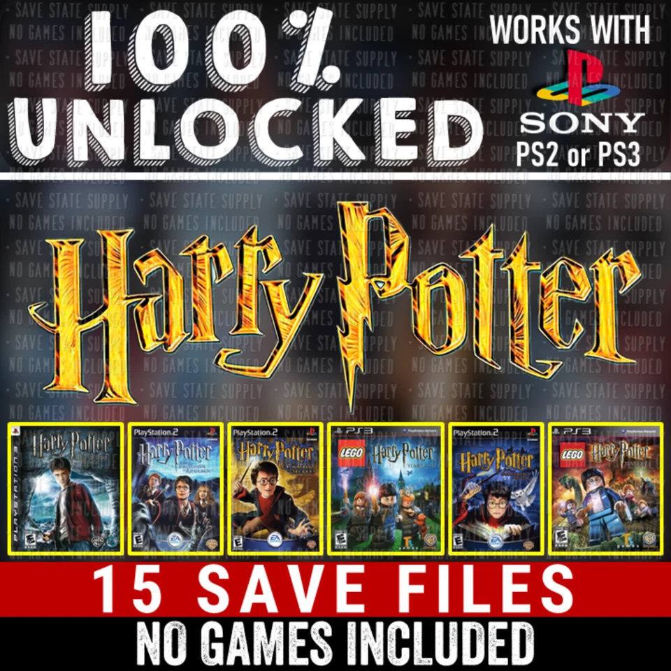 Harry Potter Stone Chambers Prisoner Azkaban LEGO PS1 PS2 PS3 Memory Card USB - Image 1 of 1