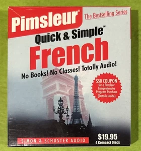 Quick & Simple French — Pimsleur (4 CD SET) Simon & Schuster Audio - Picture 1 of 2