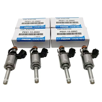 4x Fuel Injectors for 2012-2016 Mazda 3 2.0L PE0113250B PE0113250C PE0113250D Foto 1 de 4