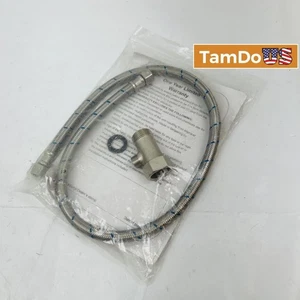 Kit de instalación de bidé AIM manguera flexible de acero inoxidable y válvula adaptadora en T - Imagen 1 de 3