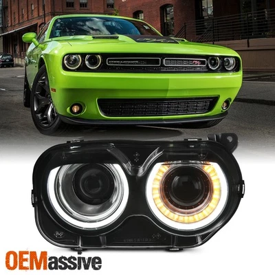 Faro pasajero Dodge Challenger 2015-2022 HID/Xenon con señal LED DRL Foto 1 de 4