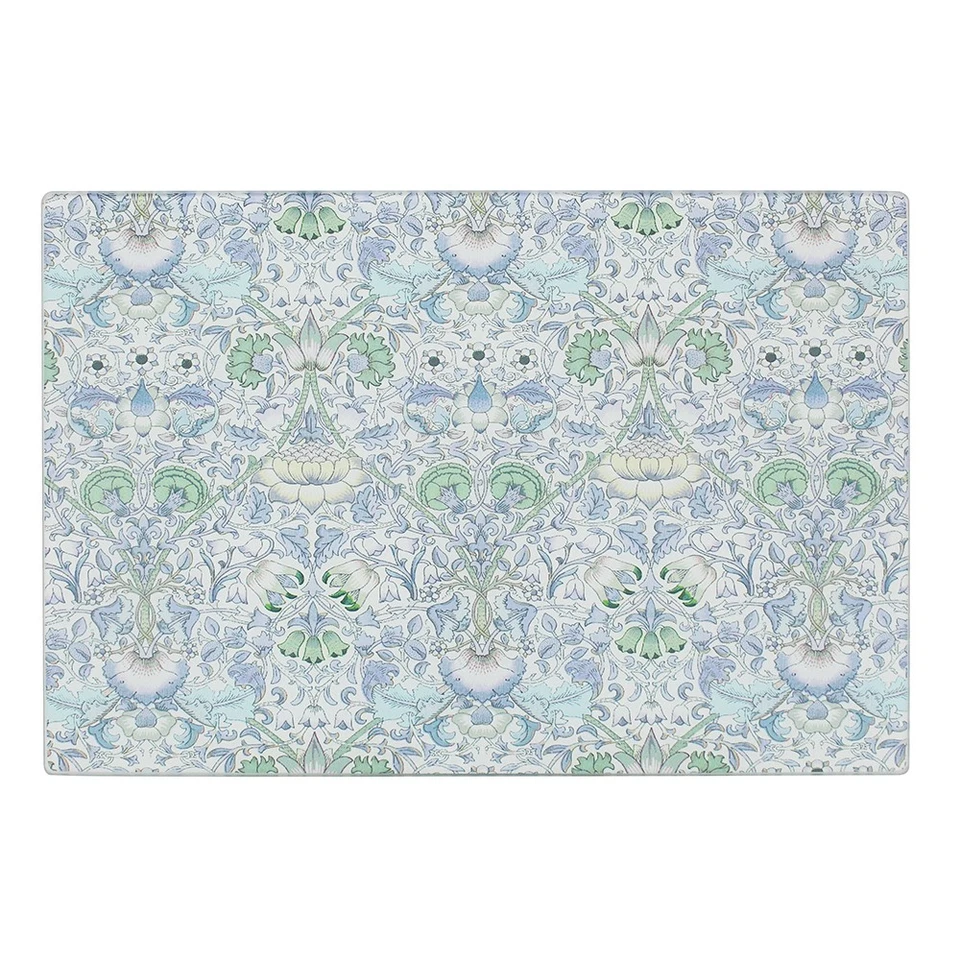 Glass Cutting Board Chopping Lodden William Morris Worktop Saver Kitchen Mat - Image 1 of 1