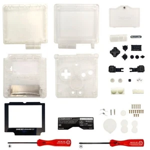 Carcasa de repuesto para Nintendo GBA Game Boy Advance SP carcasa brillante oscuro - Imagen 1 de 7