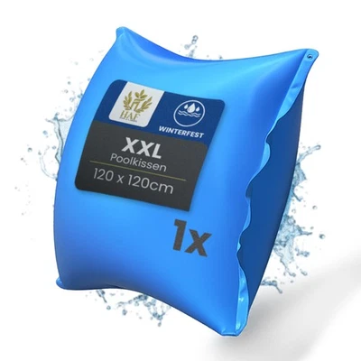 HAF GMBH HAF® 1-8x Aufblasbares Pool Luftkissen blau 120 x 120cm Überwinterung Schwimmbad