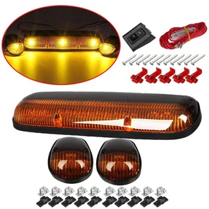 3Pcs LED Cab Roof Marker Top lights For Chevrolet Silverado 1500 2500 3500 GMC - Picture 1 of 13