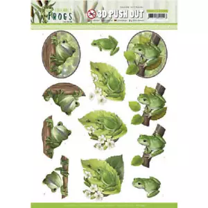 Amy Design Friendly Frogs 3D Push Out - Tree Frogs SB10523 - Imagen 1 de 1
