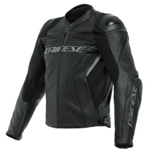 Dainese Racing 4 Black Leather Motorcycle Jacket Size 56 - Picture 1 of 4