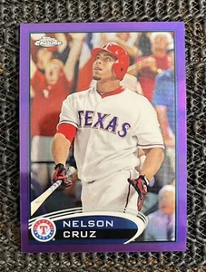 2012 Topps Chrom Lila Refraktor Nelson Cruz #57 - Bild 1 von 2