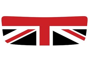 Cuchara turbo cuchara gráfica Union Jack rojo blanco negro para Mini Cooper S R56  - Imagen 1 de 1