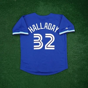 Roy Halladay Toronto Blue Jays Men's Cooperstown Alternate Blue Jersey - Picture 1 of 6