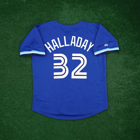 Roy Halladay Toronto Blue Jays Men's Cooperstown Alternate Blue Jersey Cover