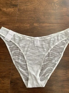 NWT CALVIN KLEIN 3972 WOMEN'S SHEER BIKINI PANTY X-LARGEsz WHITE $15 - Picture 1 of 6
