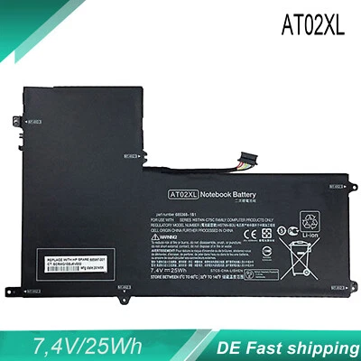  AT02XL Akku Für HP ElitePad 900 G1 HSTNN-C75C HSTNN-IB3U 685987-001 - Bild 1 von 2