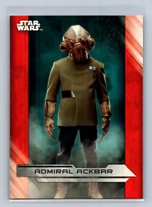 Admiral Ackbar - Carta Base 2017 Star Wars Ultimi Jedi # 12 - Foto 1 di 2