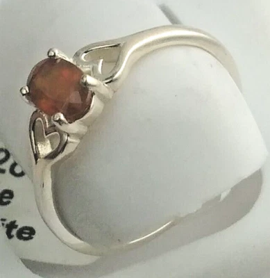 925 Пробы оранжевый кианит овальной огранки драгоценный камень кольцо размер 7 - Изображение 1 из 4