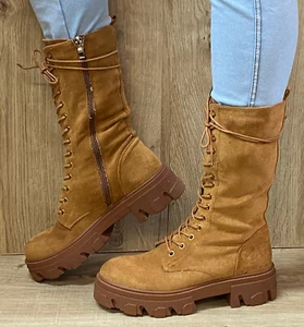 Damen Stiefel ungefüttert Schnürboots Boots Stiefeletten NEU Gr. 39 - Bild 1 von 1