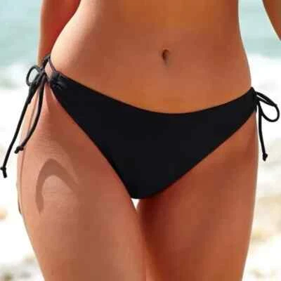 Roupa de banho GAP biquíni fio dental preta apenas calcinha de banho S/384931-00 Blackjack N55 - Imagem 1 de 4