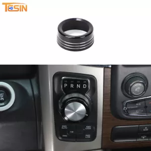 Gear Shift Switch Knob Cover Trim Ring for Dodge Ram 1500 13-17 Black Accessory - Foto 1 di 11