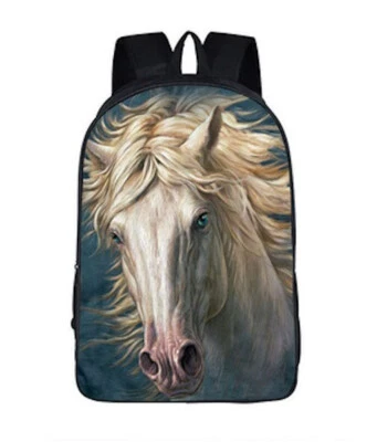 HORSE & WESTERN GIFTS TRAVEL LUGGAGE  HORSE HEAD  PRINT BACKPACK Foto 1 de 3