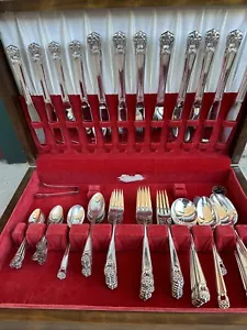 Eternally Yours by 1847 Rogers Silverplate Flatware Set - Picture 1 of 12