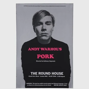 Andy Warhol Rare Original 1971 Andy Warhol's Pork Poster - Picture 1 of 6