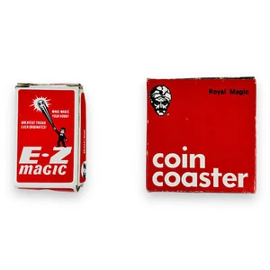 Coin Coaster Royal Magic and EZ-Magic Steel Ball in Tube Effect Illusion Trick - Picture 1 of 6