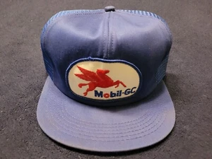 Vintage truckers hat k-brand Mobil gas snapback hat - Picture 1 of 6