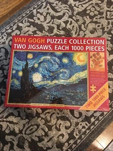 NEW Collection of 2 Van Gogh Sunflowers & Starry Night 1000 Piece Jigsaw Puzzles - Picture 1 of 3