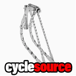 Lowrider Classic 20" Bent All Square Twisted Spring Fork 1" Chrome Bike - Picture 1 of 1