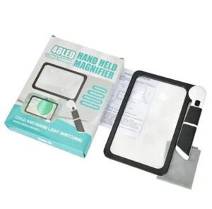 5X Sheet Magnifying Glass 20x13cm with Bright Led Light, Full Page Magnifiers UK - Picture 1 of 11