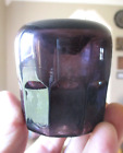 NICE DEEP AMETHYST COLORED FUNNEL INK BOTTLE WITH PANELED BASE 1890