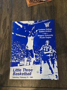 Vintage Rare 1981 Canisius College Vs Niagara University Basketball Program - Picture 1 of 11