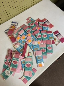 Vintage Sewing Mixed Lot Of 30+ Wrights Boilex Bias Tape Seam Binding NOS Pink - Picture 1 of 5
