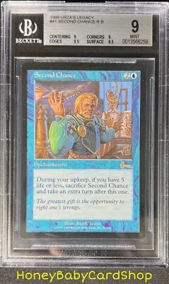 MTG Urza's Legacy 1999 Second Chance BGS 9.0 MINT Silver Age Iconic Staple - Image 1 of 4