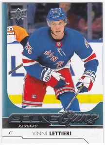 2017-18 SP Authentic Upper Deck Update Young Guns VINNI LETTIERI #519 Rangers RC