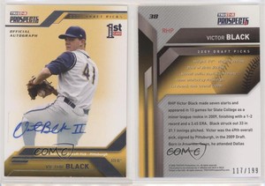 2009 TRISTAR Prospects Plus Auto /199 Vic Black Victor Black #38 Auto