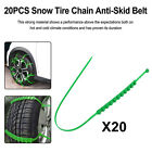 Produktbild - 20PCS Snow Tire Chain Anti-Skid Belt für Car Truck SUV Emergency Winter Driving
