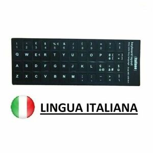 Adesivi Stickers Tastiera Keyboard Notebook ITALIANA Lettere Layout ITALIANO