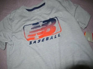 nwt New Balance baseball gray short sleeve t-shirt boys 5 - Picture 1 of 2