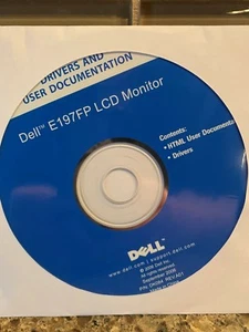 Dell Drivers and User Documentation For Dell E197FP LCD Monitor P/N DK084 - Zdjęcie 1 z 2