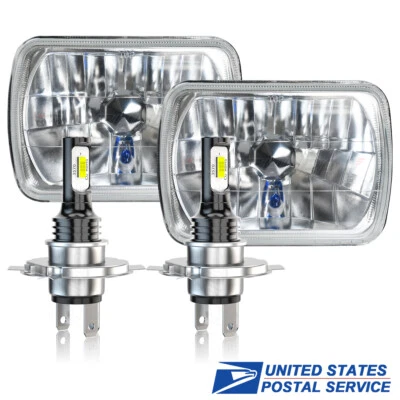 Par de faros LED de haz alto/bajo de 5x7" 7x6" para Honda Accord 1986-1989 Foto 1 de 4