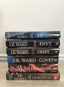 Lot of 6 ~ Hardcover Books ~ J.R. Ward ~ Complete FALLEN ANGELS Series - Rare! - Picture 1 of 12