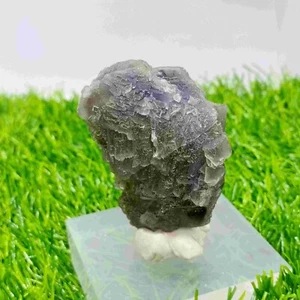 128 Grams Beautiful Purple Color Cubic Fluorite Crystal from Pakistan - Picture 1 of 4