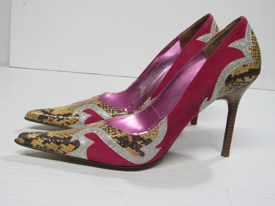 De Colección Lujo STEVEN por Steve Madden Tacones Altos Punta Punta Punta Zapatos de Tacón 7B Foto 1 de 4