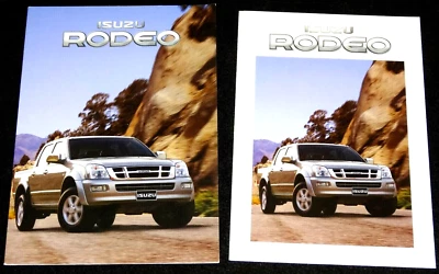 ISUZU RODEO PICKUP UK SALES & TECHNICAL BROCHURES OCTOBER 2003 NEW, OLD STOCK  - Image 1 of 4