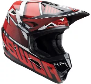 NEW ANSWER RACING AR3 RAPID HELMET, RED/BLACK/WHITE, LARGE, 447718 - Picture 1 of 5