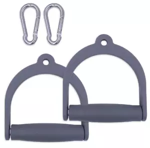 Gym Fitness Hand Grip D Handle Cable Machine Rowing Weightlifting Attachments - Foto 1 di 20