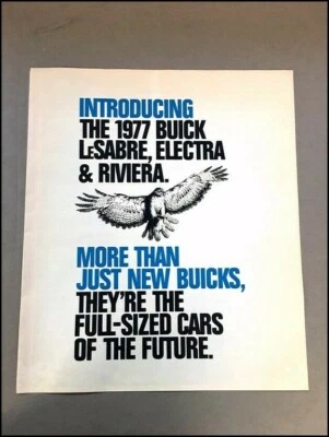 1977 Buick LeSabre Electra and Riviera Original Car Sales Brochure - Image 1 of 4